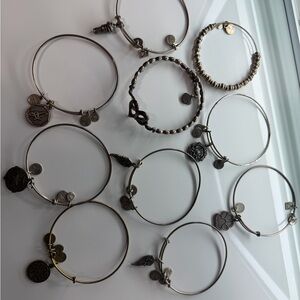 Alex and Ani Silver Charm Bracelet Collection